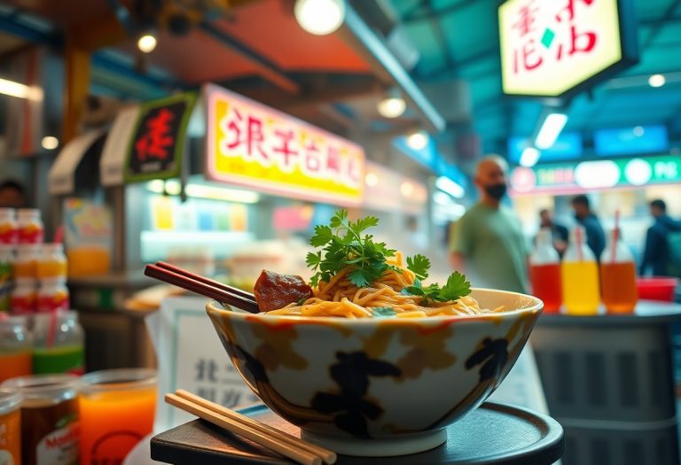 delicious michelin duck noodles at mei ling bbo