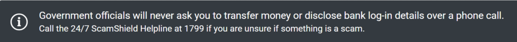 Scam warning Scam warning