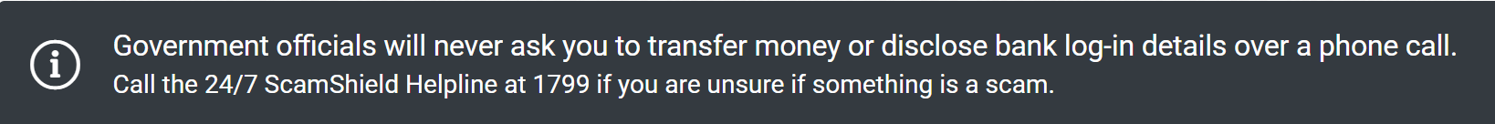 Scam warning Scam warning